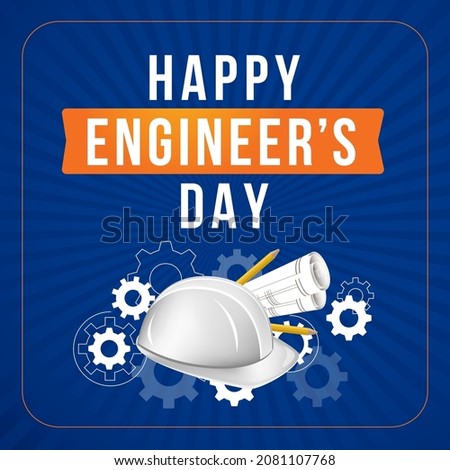 Happy Engineers Day. illustration. Concept Design.