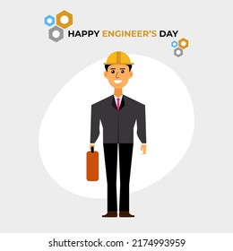 Happy Engineers Day Poster Design