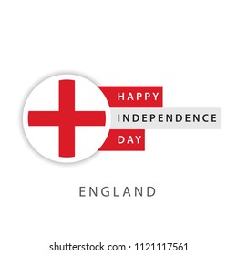Happy England Independence Day Vector Template Design Illustrator