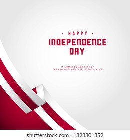 Happy England Independence Day Vector Template Design Illustration