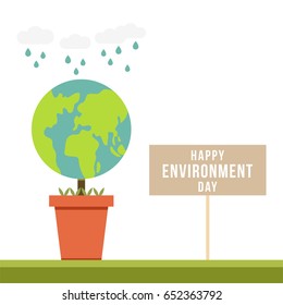 happy environment day poster