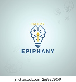 Happy Epiphany Brain Lightbulb Idea