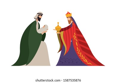 Happy epiphany day design, religion christianity god faith spirituality belief and pray theme Vector illustration