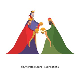 Happy epiphany day design, religion christianity god faith spirituality belief and pray theme Vector illustration
