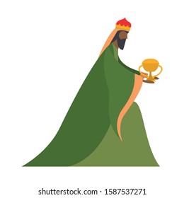 Happy epiphany day design, religion christianity god faith spirituality belief and pray theme Vector illustration