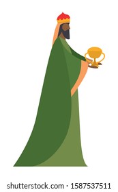 Happy epiphany day design, religion christianity god faith spirituality belief and pray theme Vector illustration