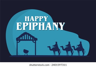 Happy Epiphany Day illustration vector background