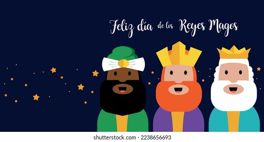 happy epiphany day mean "feliz día de reyes magos" in spanish. Tres Reyes Magos