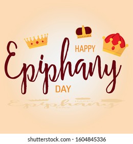 Happy epiphany day poster - Vector illustration design