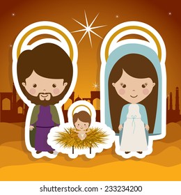 Happy epiphany design over desert landscape background, vector illustration.
