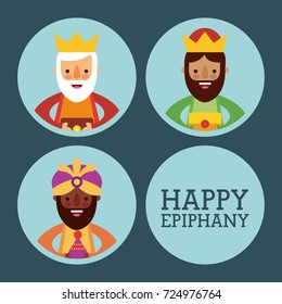 happy epiphany three kings of orient celebration