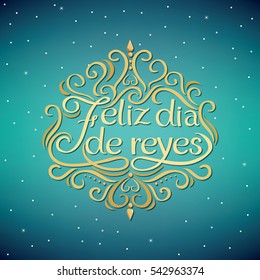  Happy Epiphany written in Spanish.