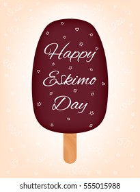 Happy Eskimo Day. Vector card.