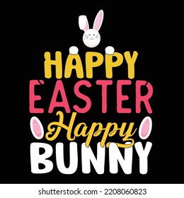 Happy Ester Happy Bunny T-shirt Design