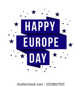 Happy Europe Day Vector Template Design