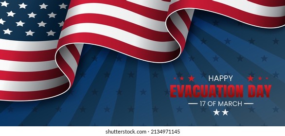 Happy Evacuation Day Poster, Flyer Or Banner.