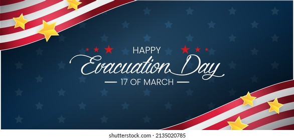 Happy Evacuation Day Poster, Flyer Or Banner.