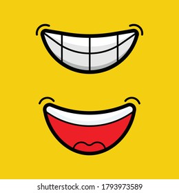 happy expressions smile and laugh, smile and laugh every day, face emoji emotions symbols lips laugh laugh images lips mouth tongue and teeth vector design simple