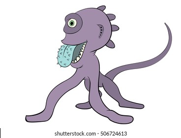 happy extraterrestrial pet