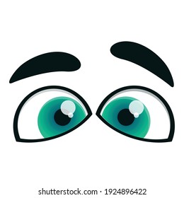 Happy eyes icon. Cartoon of happy eyes vector icon for web design isolated on white background