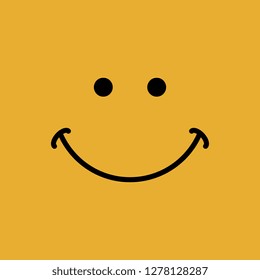 Happy face banner with smile expression vector illustration
