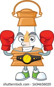 Happy Face Boxing oil lamp cartoon character design
