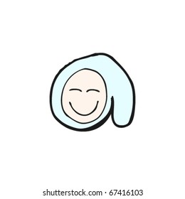 caricatura de cara feliz