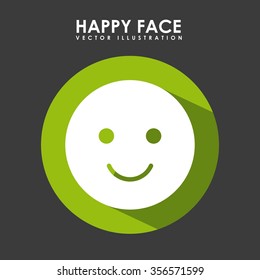 happy face design, vector illustration eps10 graphic 