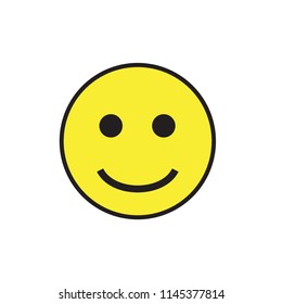Happy face emoji 