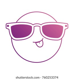 happy face emoji with sunglasses
