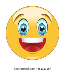 Happy face emoticon