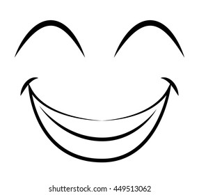 happy face emoticon isolated icon design, vector illustration  graphic 