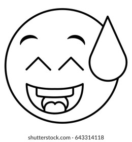 happy face emoticon kawaii character