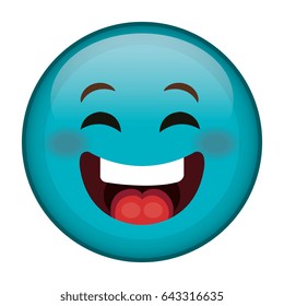 happy face emoticon kawaii character