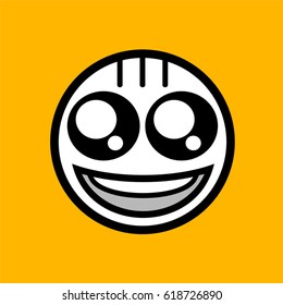 happy face icon design