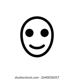 Happy face icon simple smiling emoji design