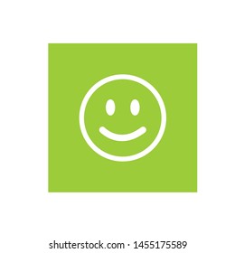 Happy face icon. Vector concept illustration for design.