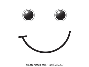 Imagen de vector de icono de cara feliz 