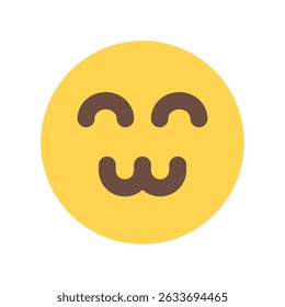 Happy face illustration for apps websites and digital content