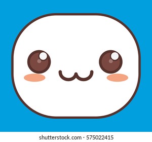 happy face kawaii icon image vector illustration design 