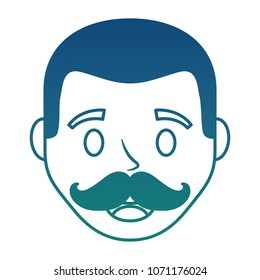 happy face man character avatar