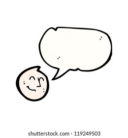 happy face symbol with speech bubble