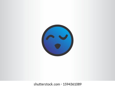 Happy face symbol vector design template