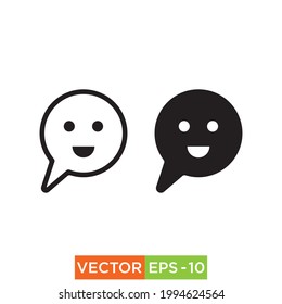 Happy Face vector Icon design para uso web