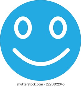 Happy face Vector Icon which is suitable for commercial work and easily modify or edit it
