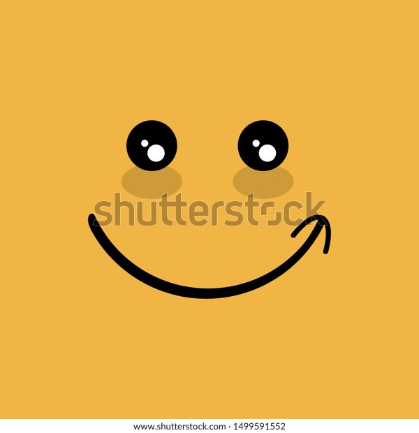 Happy Face Vector Illustration Icon Smile Stock Vector Royalty Free