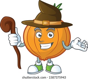 Happy Face Witch shallot cartoon character style