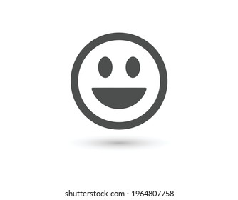 Feliz expresión facial. Ilustración del vector