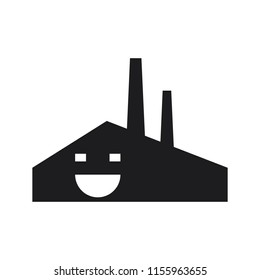 Happy Factory logo icon vector.
