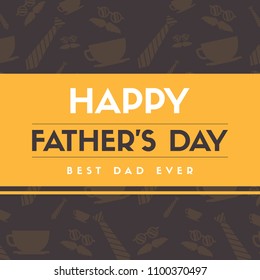 Happy fahther day background card